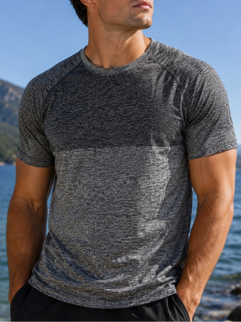NXT Nortek Men’s 3XL Gray Athletic Performance Shirt Activewear Workout Gym